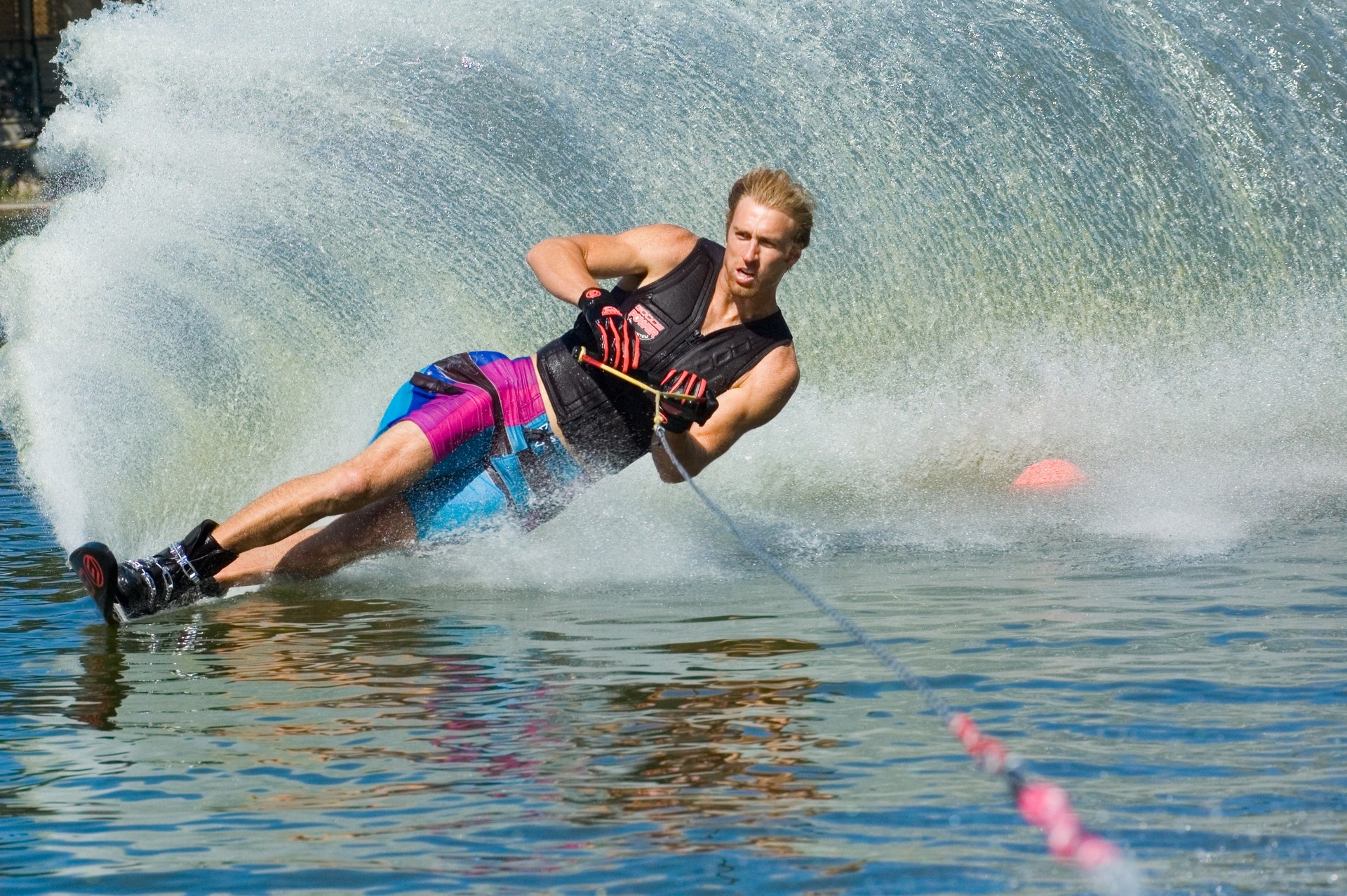 water skiing yas island
